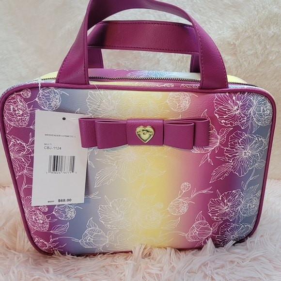 Betsey Johnson Weekender Cosmetic Case Large - Picture 4 of 6